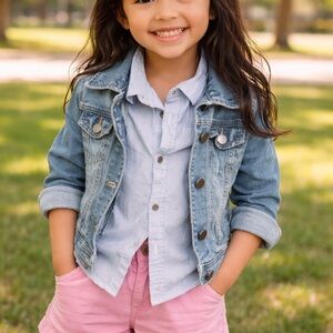Cat & Jack Light Blue Denim Jacket for Kids
